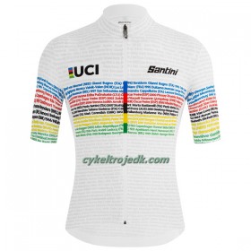 Cykeltrøje 2023 UCI World Champion Road 100 Flerfarvet Hvid